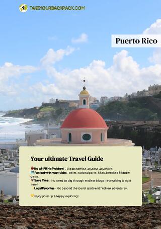 example page 0 from our offline Travel Guide for Puerto Rico